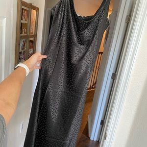 Black midi dress